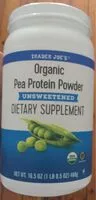 Mängden socker i Trader Joe's Organic Pea Protein Powder Unsweetened