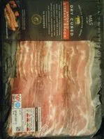 Mängden socker i British outdoor Bred dry cured smoked streaky bacon