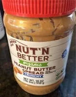 Mängden socker i Organic peanut butter spread crunchy
