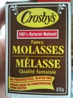 Mängden socker i Crosbys fancy molasses g