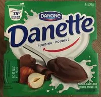Mängden socker i Danette choco noisette