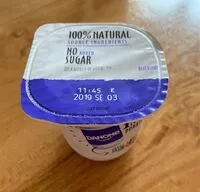 Mängden socker i Danone yoghurt 100% natural