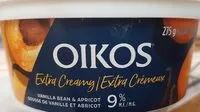 Mängden socker i Oikos extra creamy  vanilla bean and apricot