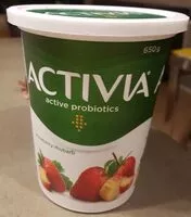 Mängden socker i Activia Strawberry-Rubarb Yogurt