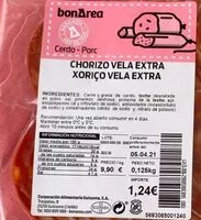 Mängden socker i Chorizo Vela Extra