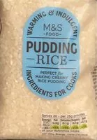 Mängden socker i Pudding rice