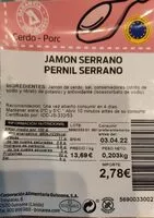 Mängden socker i Jamón Serrano