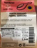 Mängden socker i Jamón serrano