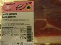 Mängden socker i Jamón serrano