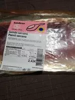 Mängden socker i Jamón serrano