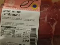 Mängden socker i Jamón serrano