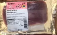 Mängden socker i Jamón serrano