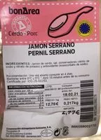 Mängden socker i Jamon serrano