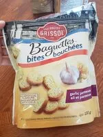 Mängden socker i Baguettes ail et parmesan