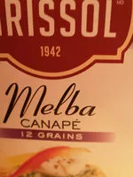 Mängden socker i Canapés Melba (12 Grains)