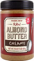Mängden socker i Raw Almond Butter Creamy
