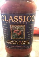 Mängden socker i Tomato and basil sauce
