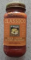 Mängden socker i Classic Four Cheese Pasta Sauce