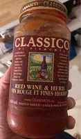 Mängden socker i Sauce vin rouge et fines herbes