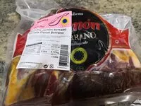 Mängden socker i Mitades jamón serrano