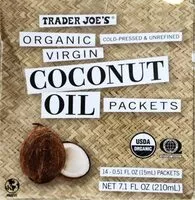 Mängden socker i Organic virgin coconut oil