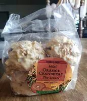 Mängden socker i Mini Orange Cranberry Tea Scones