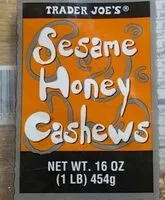 Mängden socker i Sesame Honey Cashews