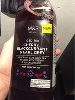 Mängden socker i Iced tea Cherry, Blackcurrant & Earl Grey