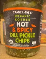 Mängden socker i Organic kosher hot and spicy dill pickle chips
