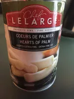 Mängden socker i Cœurs de palmier