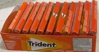 Mängden socker i Trident Tropical Twist Gum