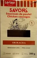 Mängden socker i Saucisses de poulet Savori