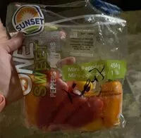 Mängden socker i Mini sweet peppers