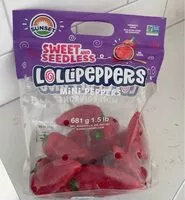 Mängden socker i Sweet and Seedless lolipeppers