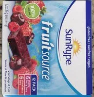 Mängden socker i Fruit source