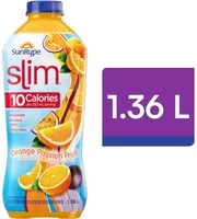 Mängden socker i Orange Passion Fruit Drink