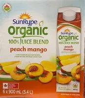 Mängden socker i Peach Mango Juice Blend