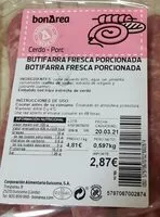 Mängden socker i Butifarra fresca porcionada