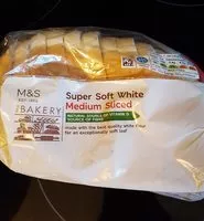 Mängden socker i M&S Medium White Super Soft Loaf