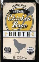 Mängden socker i Organic chicken bone broth