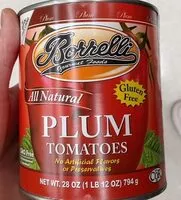 Mängden socker i Plum tomatoes