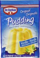 Mängden socker i Vanilla pudding
