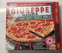Mängden socker i Giuseppe Pizzeria • Thin Crust • Canadian