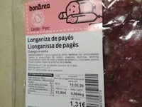 Mängden socker i Longaniza de payés