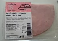 Mängden socker i Jamón cocido al horno