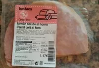 Mängden socker i Jamón cocido al horno