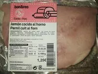 Mängden socker i Jamón cocido al horno