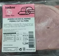 Mängden socker i Jamón cocido al horno