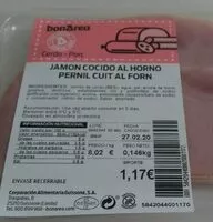 Mängden socker i Jamón cocido