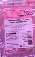 Mängden socker i Jamon cocido al horno